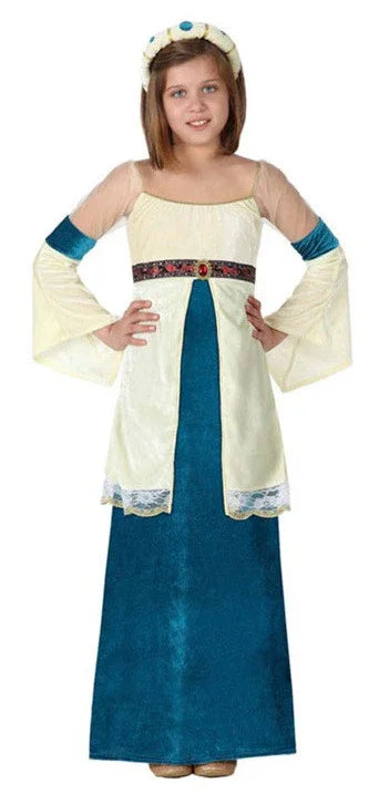 Disfraz de Princesa Medieval para Niña Princesas y Damas Medievales Atosa